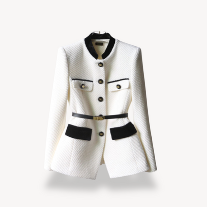 VogeLuxe | Women’s Patchwork Blazer Coat 3