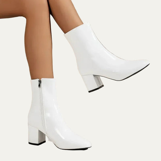 VogeLuxe | Women’s Patent Leather Ankle Boots 0