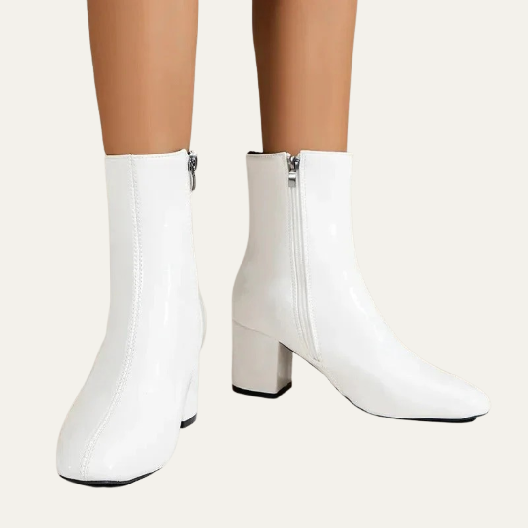 VogeLuxe | Women’s Patent Leather Ankle Boots 2