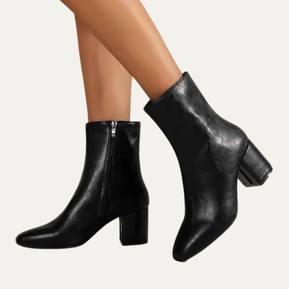 VogeLuxe | Women’s Patent Leather Ankle Boots 8