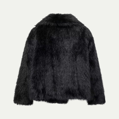 VogeLuxe | Women’s Plush Faux Fur Cropped Jacket 1