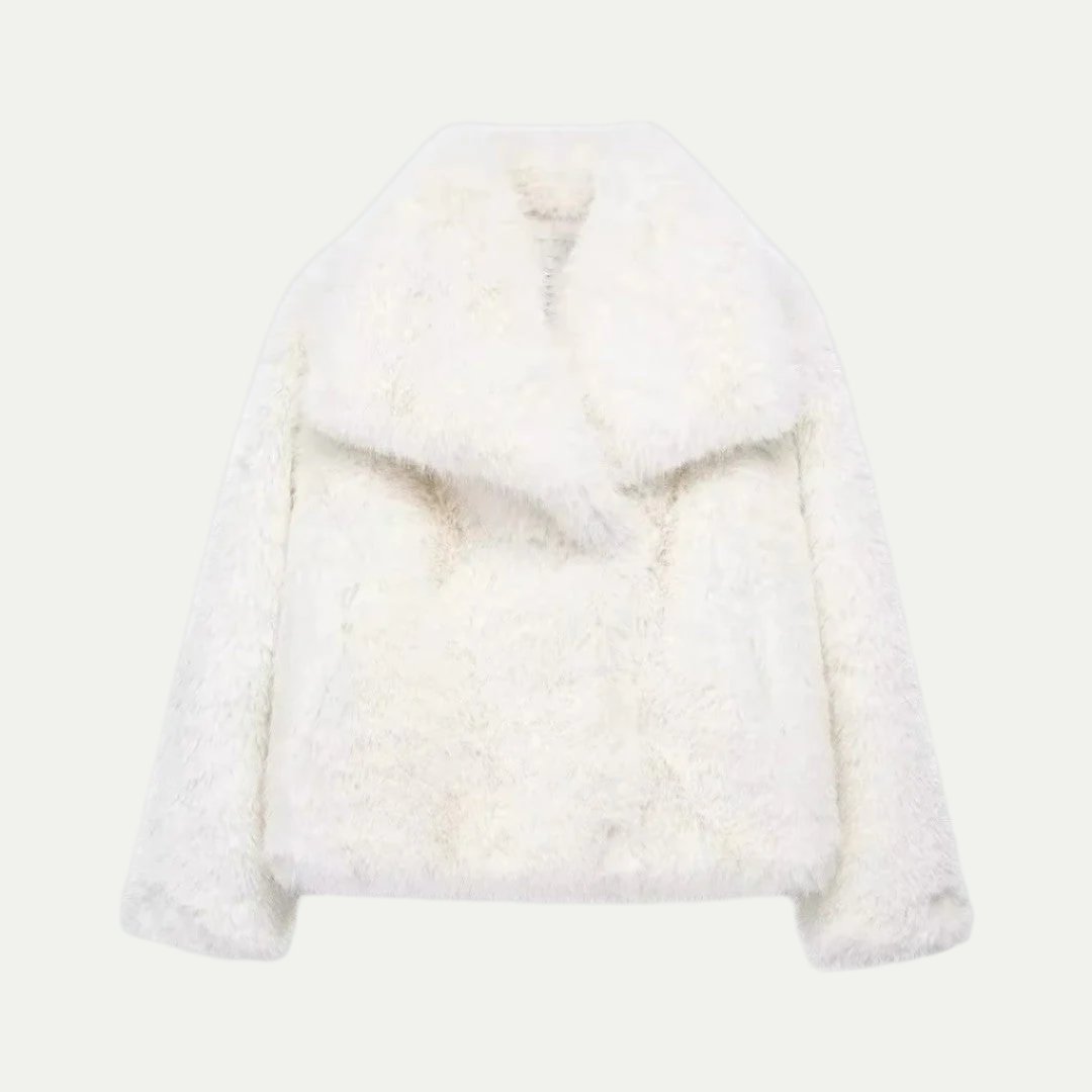 VogeLuxe | Women’s Plush Faux Fur Cropped Jacket 3