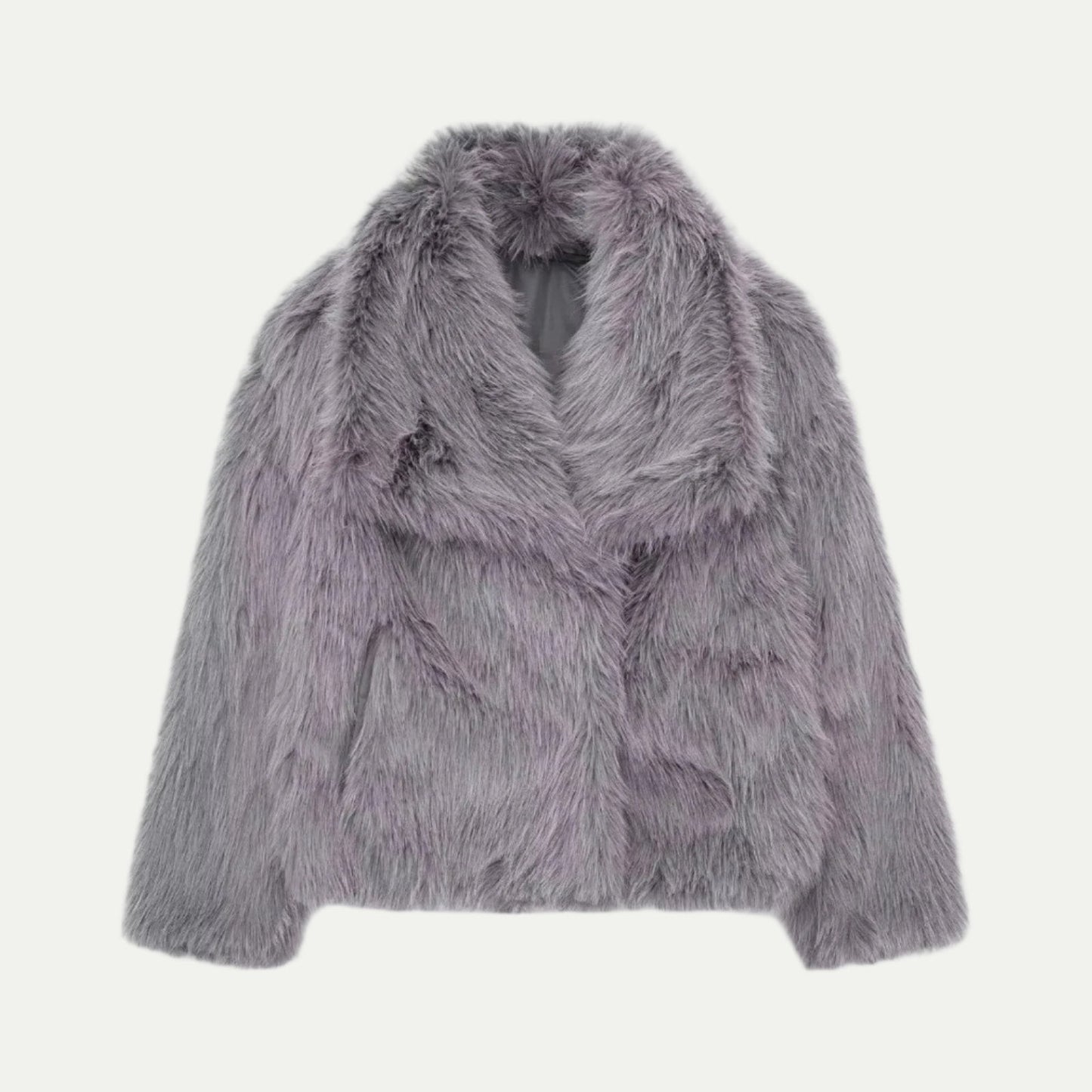 VogeLuxe | Women’s Plush Faux Fur Cropped Jacket 4