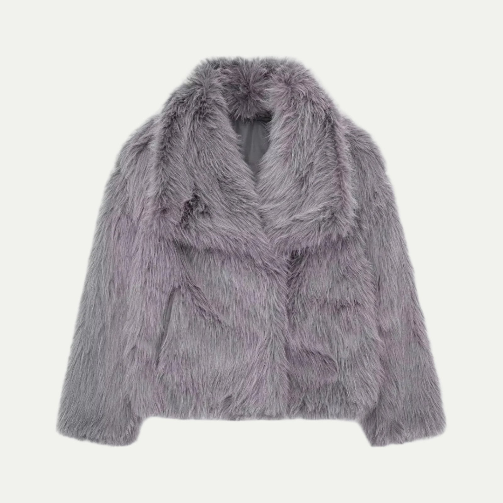 VogeLuxe | Women’s Plush Faux Fur Cropped Jacket 4