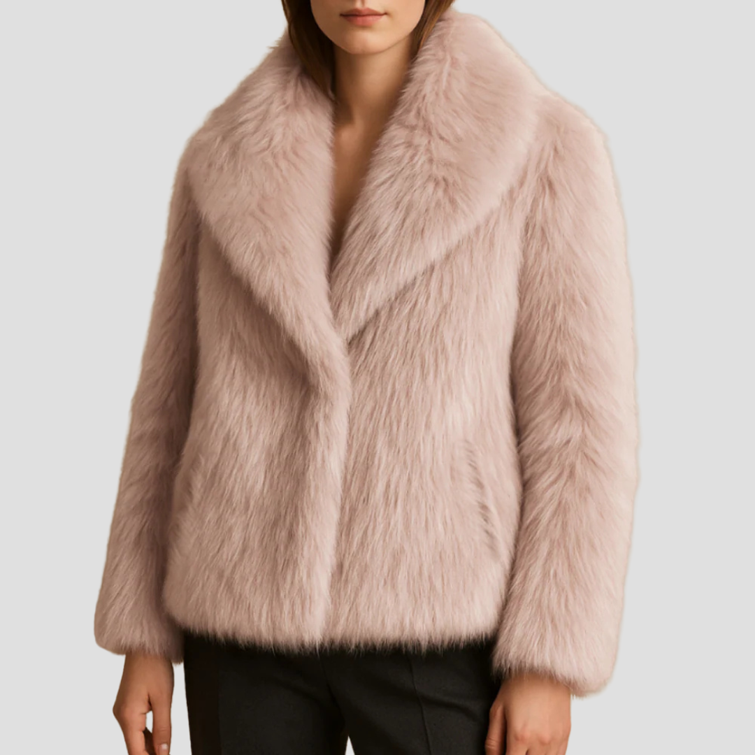 VogeLuxe | Women’s Plush Faux Fur Shawl Coat 10