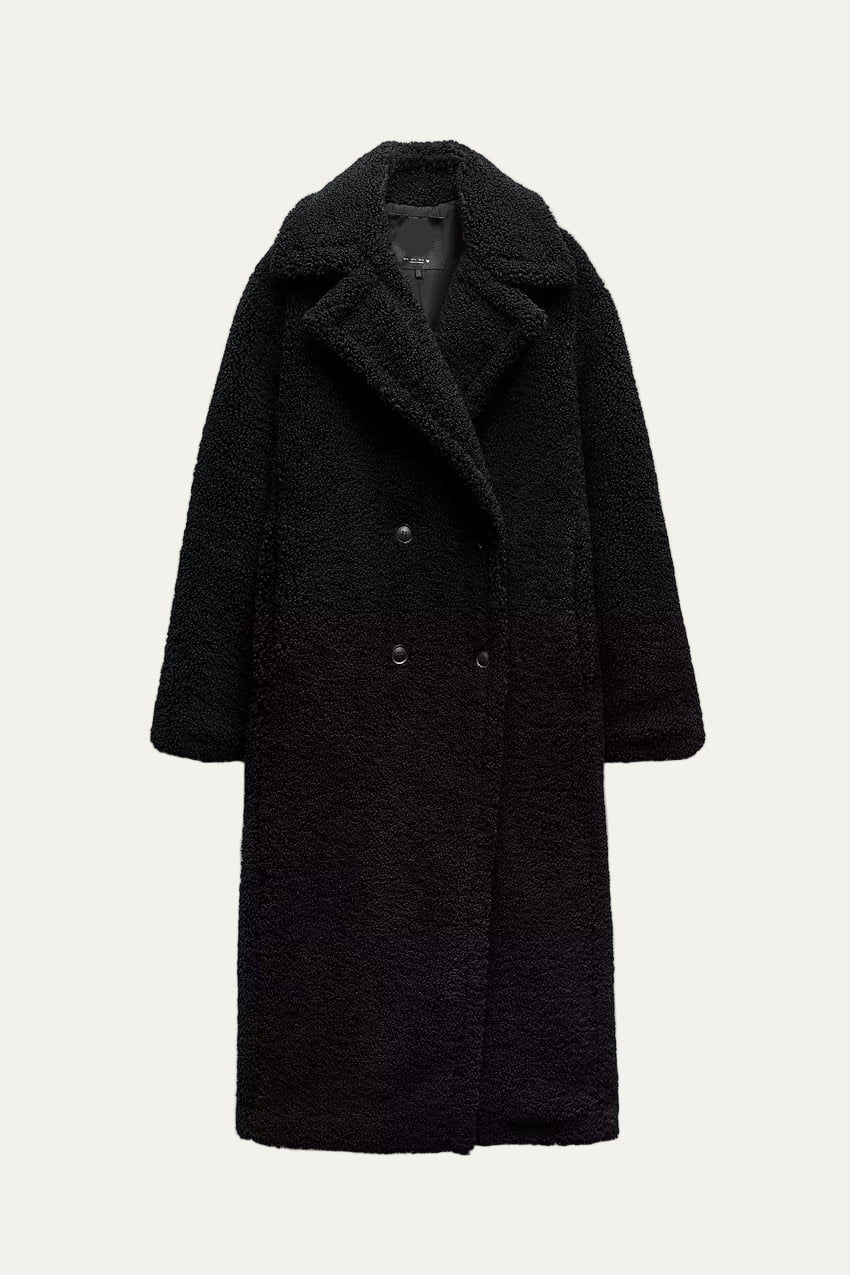 VogeLuxe | Women’s Plush Longline Teddy Coat 0