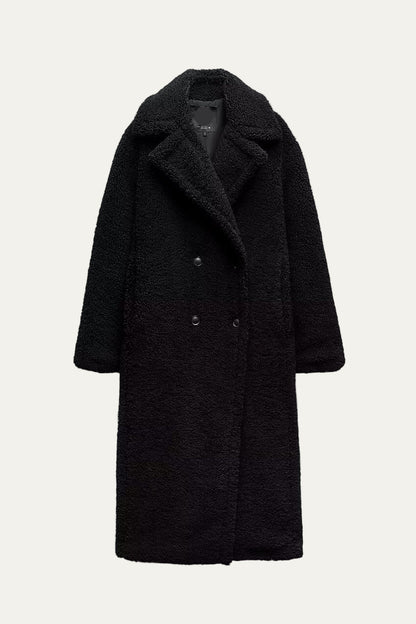 VogeLuxe | Women’s Plush Longline Teddy Coat 0