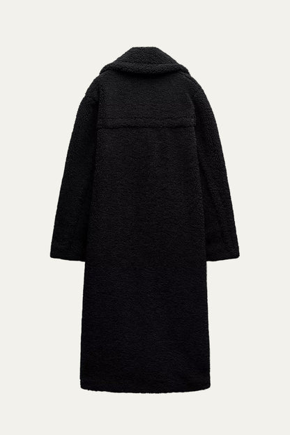 VogeLuxe | Women’s Plush Longline Teddy Coat 1