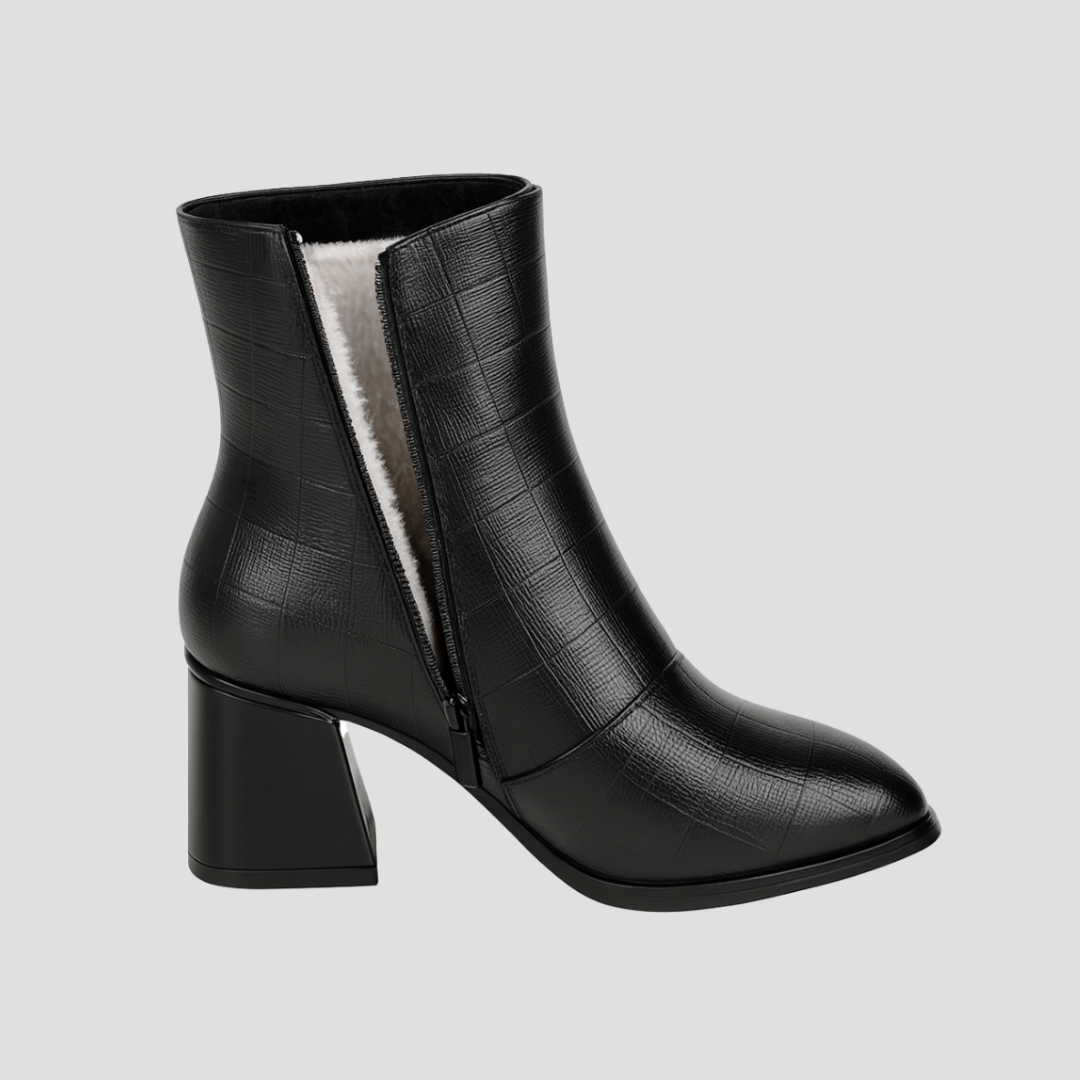VogeLuxe | Women’s Pointed Toe Heeled Ankle Boots 3