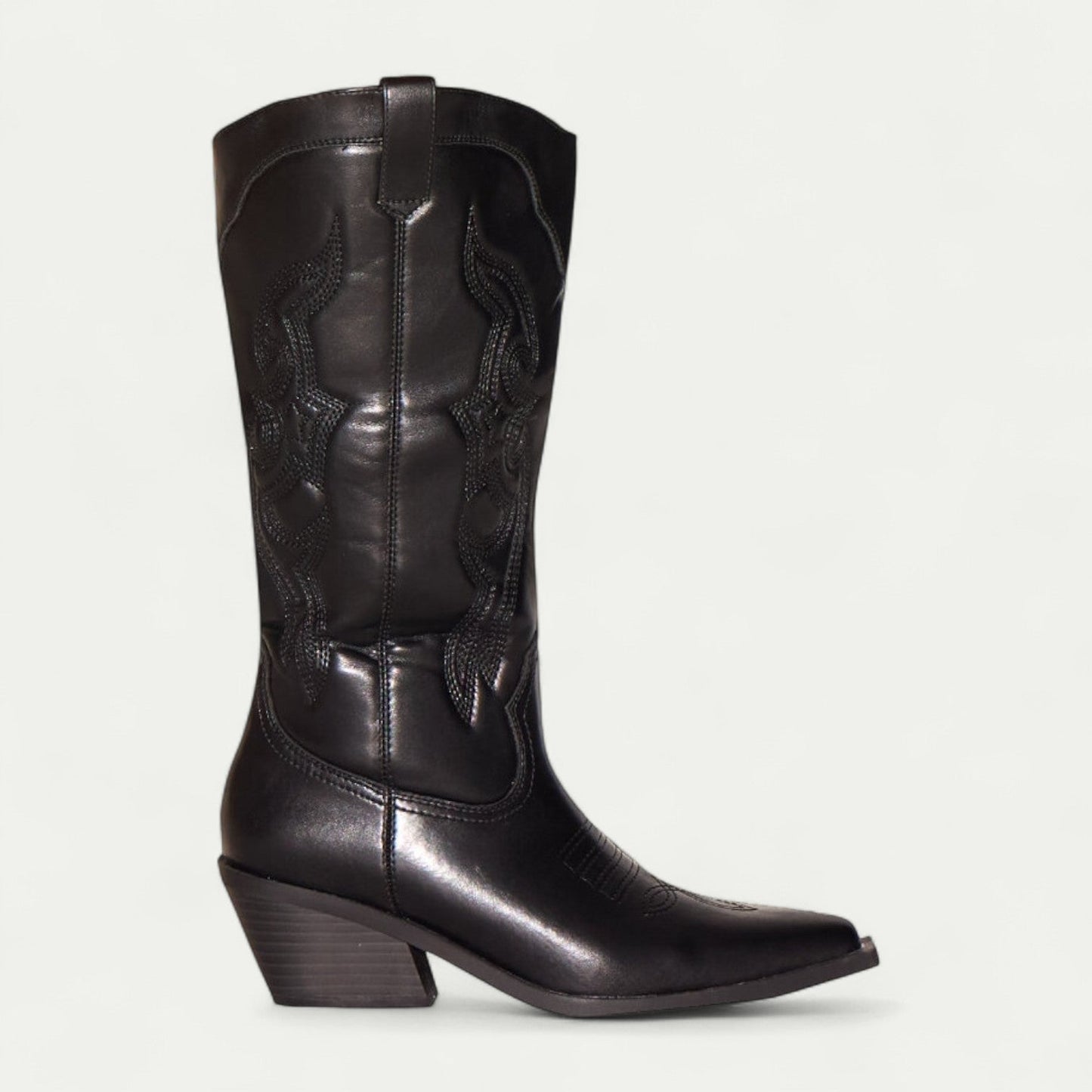VogeLuxe | Women’s Polished Leather Western Boots 0
