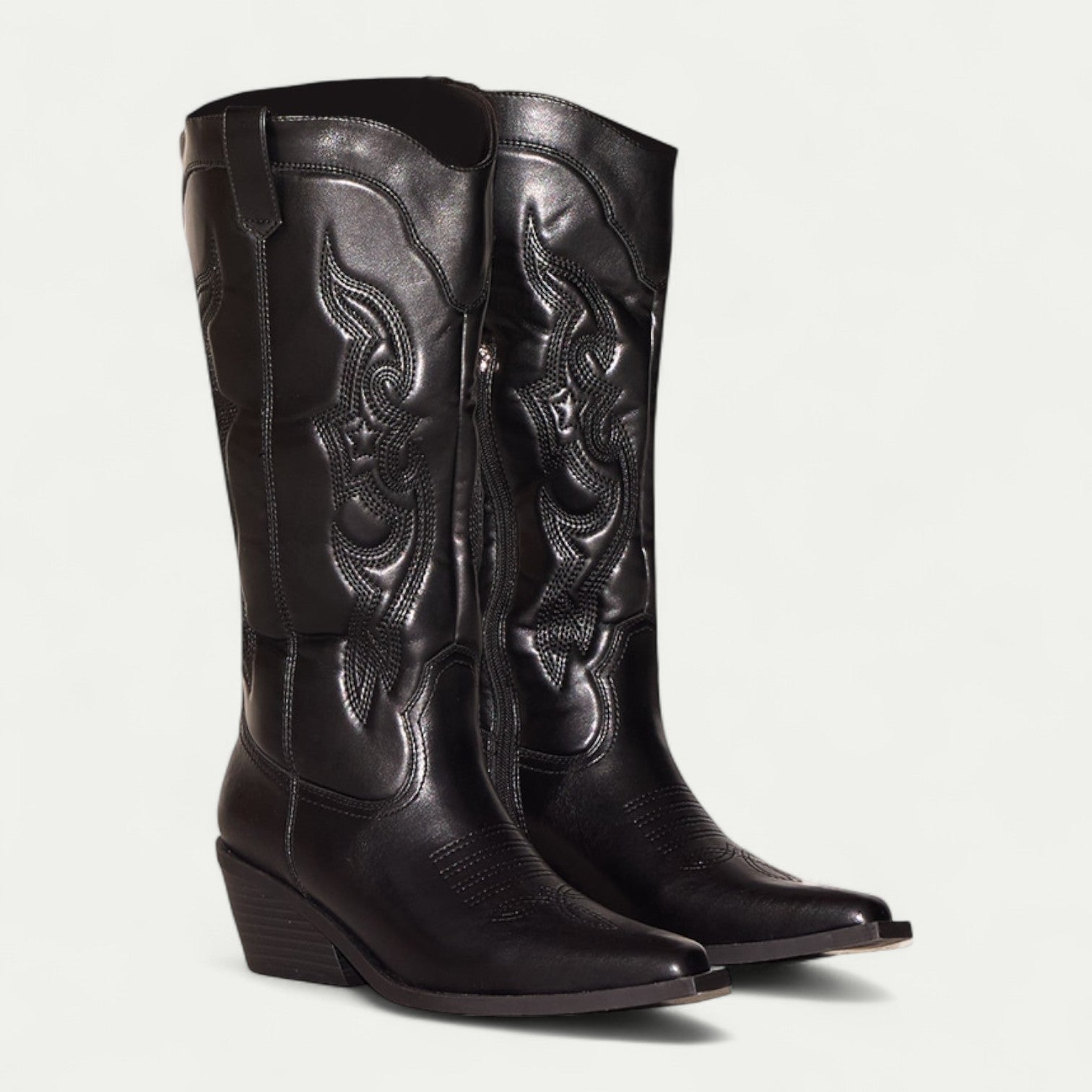 VogeLuxe | Women’s Polished Leather Western Boots 4