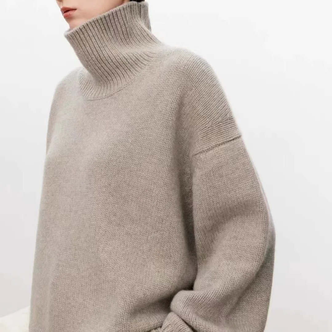 VogeLuxe | Women’s Pure Cashmere Turtleneck Sweater 0