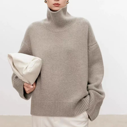 VogeLuxe | Women’s Pure Cashmere Turtleneck Sweater 1