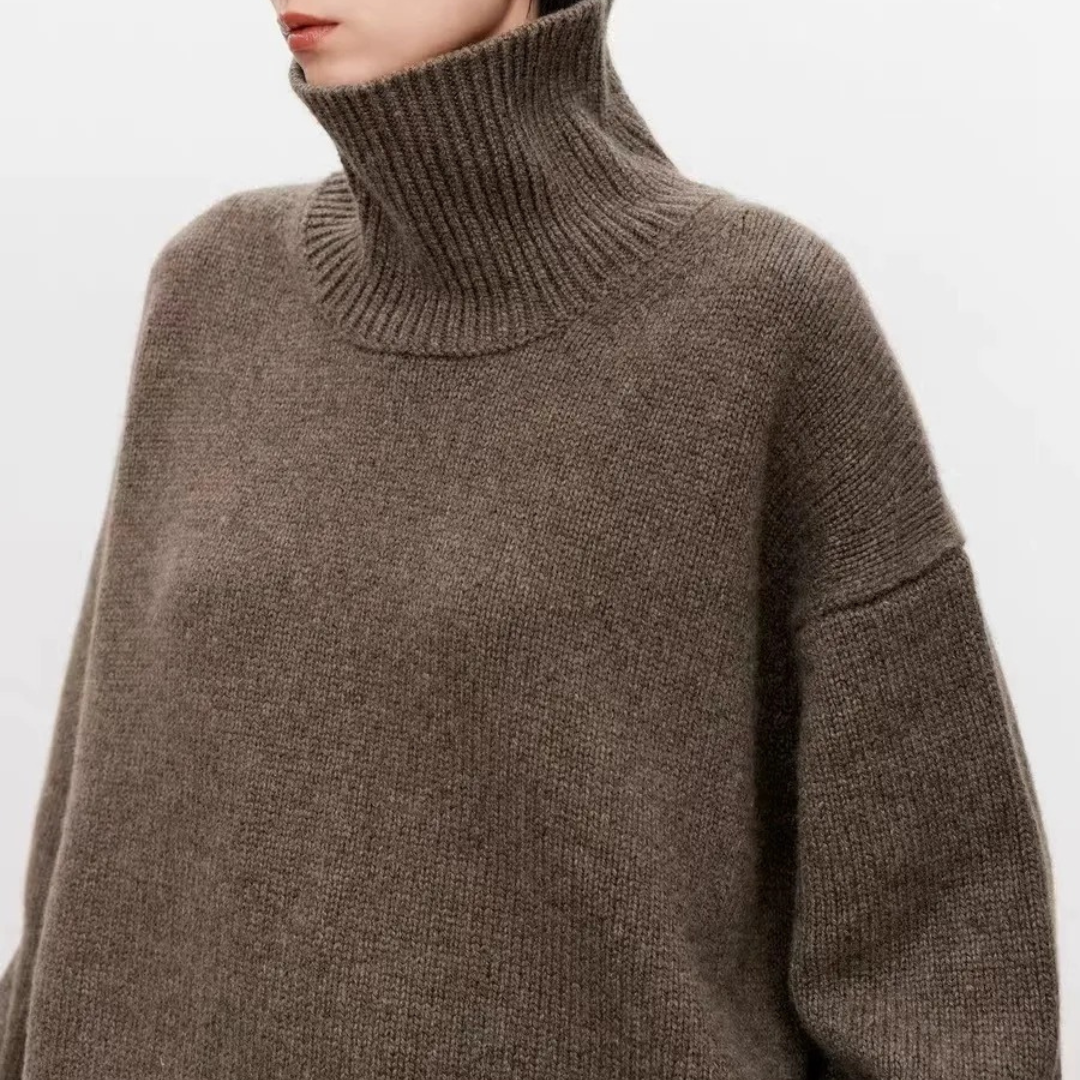 VogeLuxe | Women’s Pure Cashmere Turtleneck Sweater 5