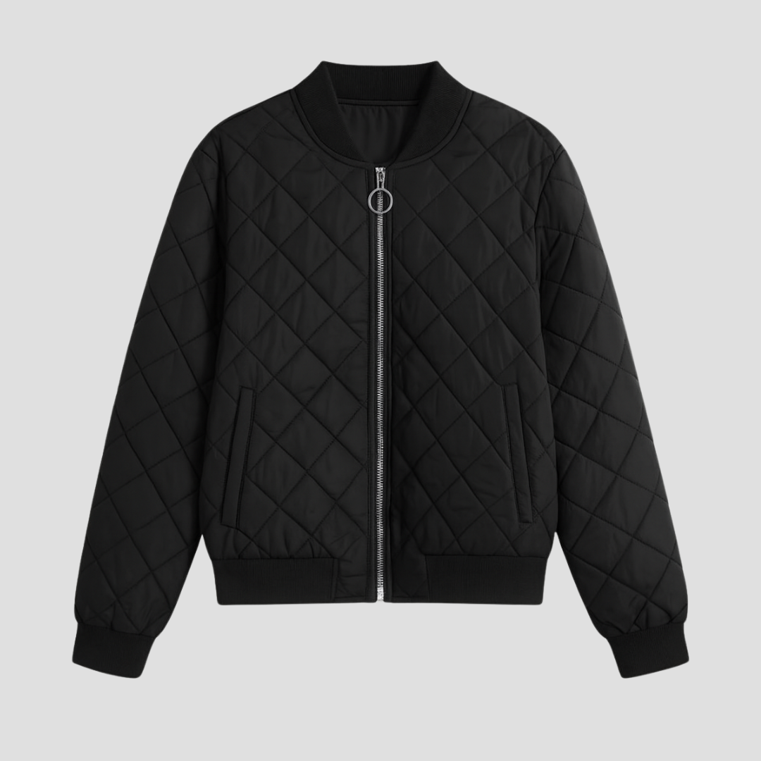 VogeLuxe | Women’s Quilted Bomber Jacket 1