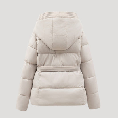 VogeLuxe | Women’s Quilted Cropped Hooded Puffer Jacket 1