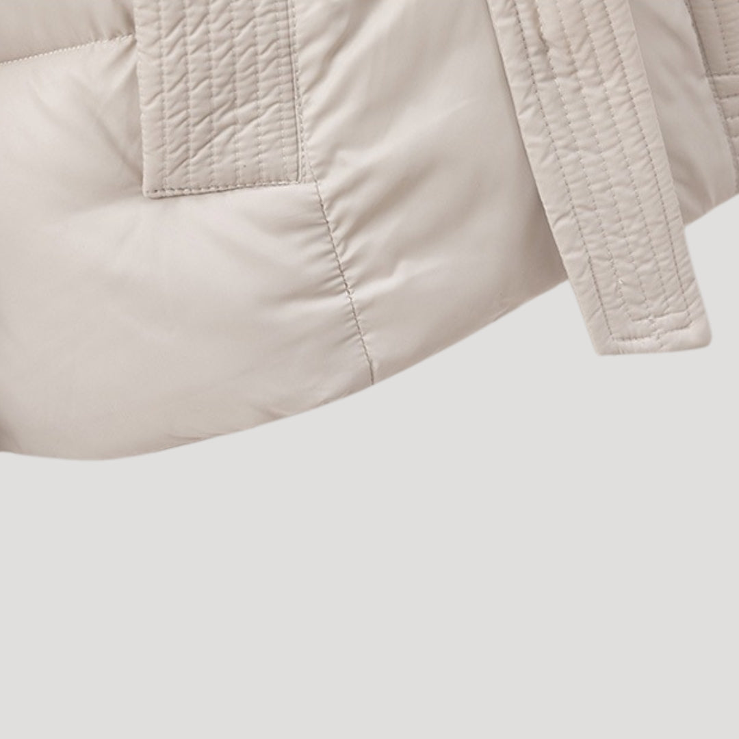 VogeLuxe | Women’s Quilted Cropped Hooded Puffer Jacket 2