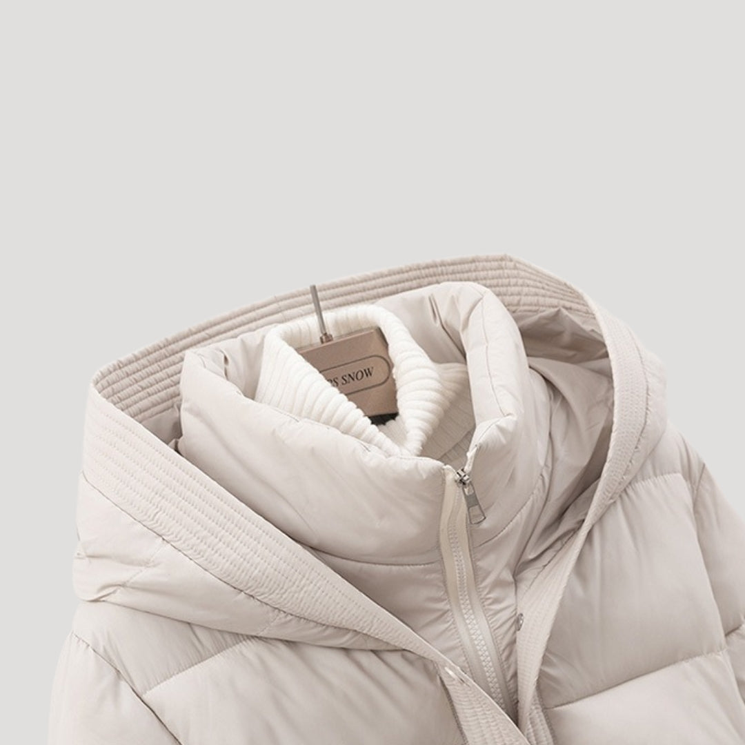 VogeLuxe | Women’s Quilted Cropped Hooded Puffer Jacket 3