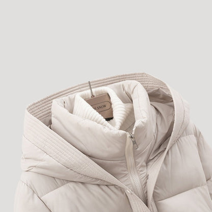 VogeLuxe | Women’s Quilted Cropped Hooded Puffer Jacket 3