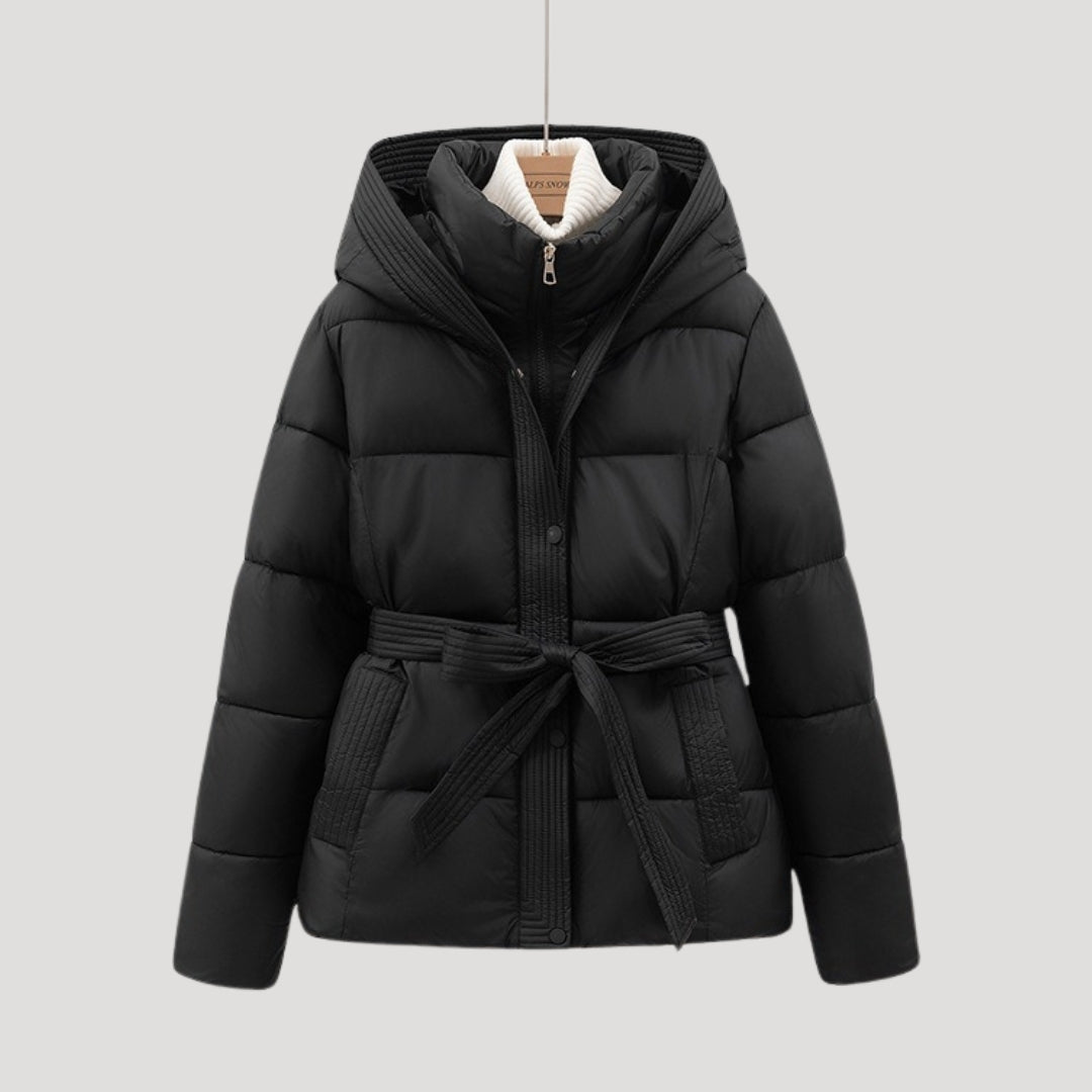 VogeLuxe | Women’s Quilted Cropped Hooded Puffer Jacket 5
