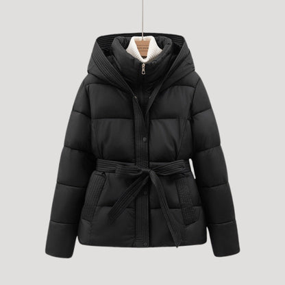 VogeLuxe | Women’s Quilted Cropped Hooded Puffer Jacket 5