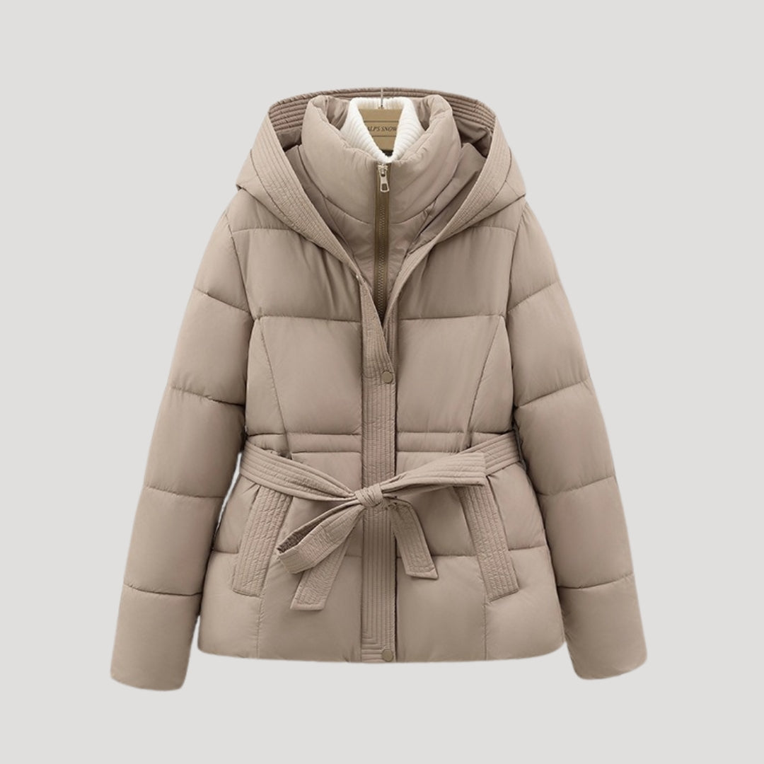 VogeLuxe | Women’s Quilted Cropped Hooded Puffer Jacket 6