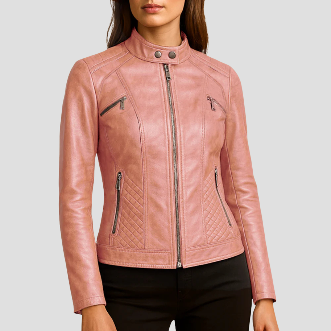 VogeLuxe | Women’s Quilted Faux Leather Jacket 6