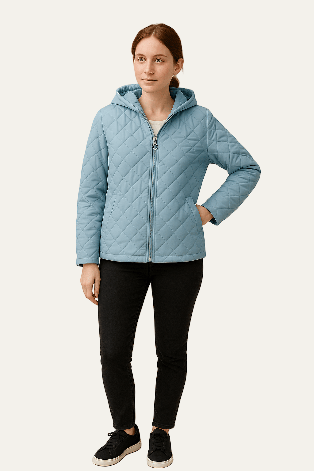 VogeLuxe | Women’s Quilted Hooded Jacket 0