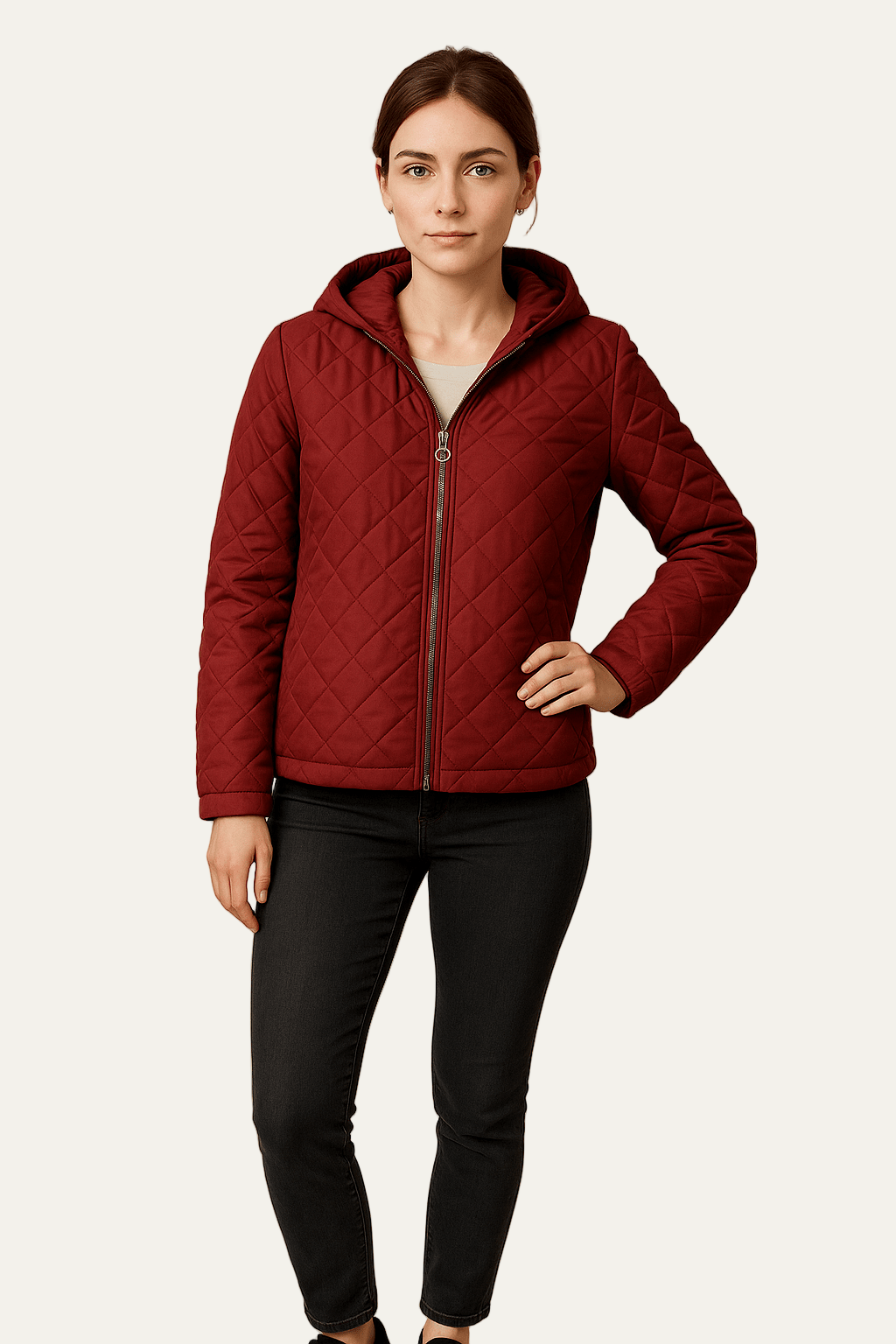 VogeLuxe | Women’s Quilted Hooded Jacket 3
