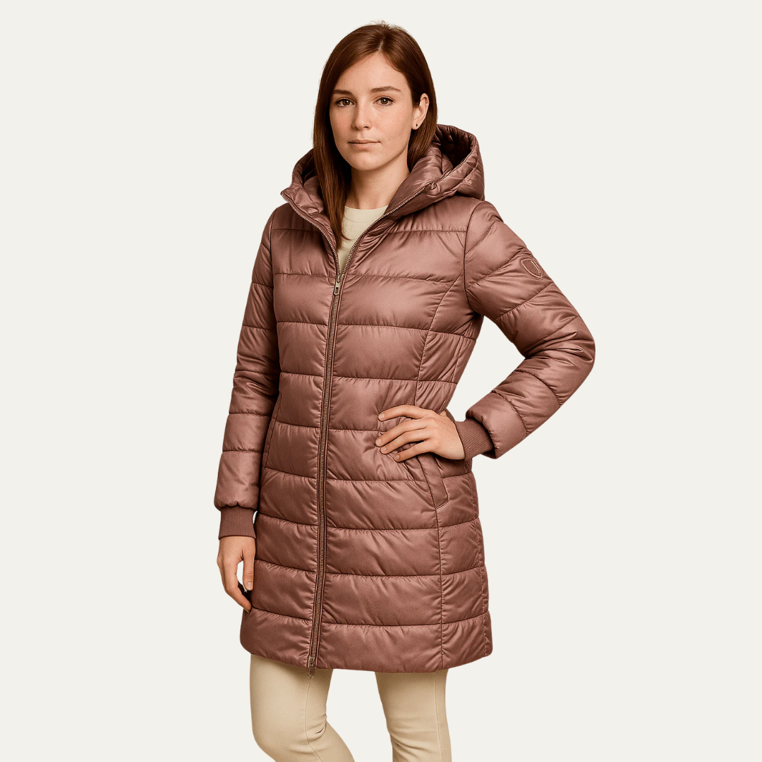 VogeLuxe | Women’s Quilted Hooded Puffer Jacket 0