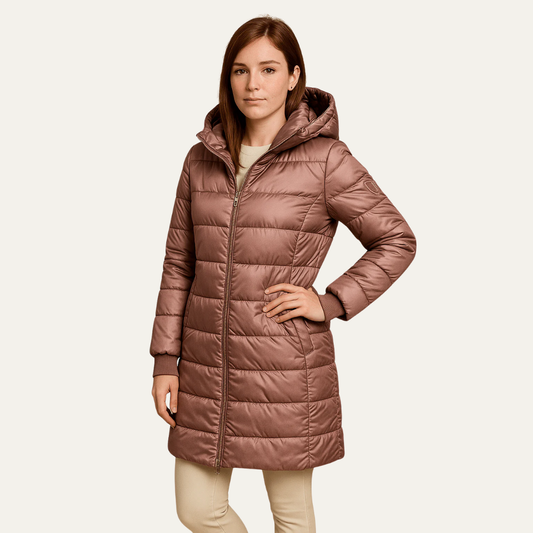 VogeLuxe | Women’s Quilted Hooded Puffer Jacket 0