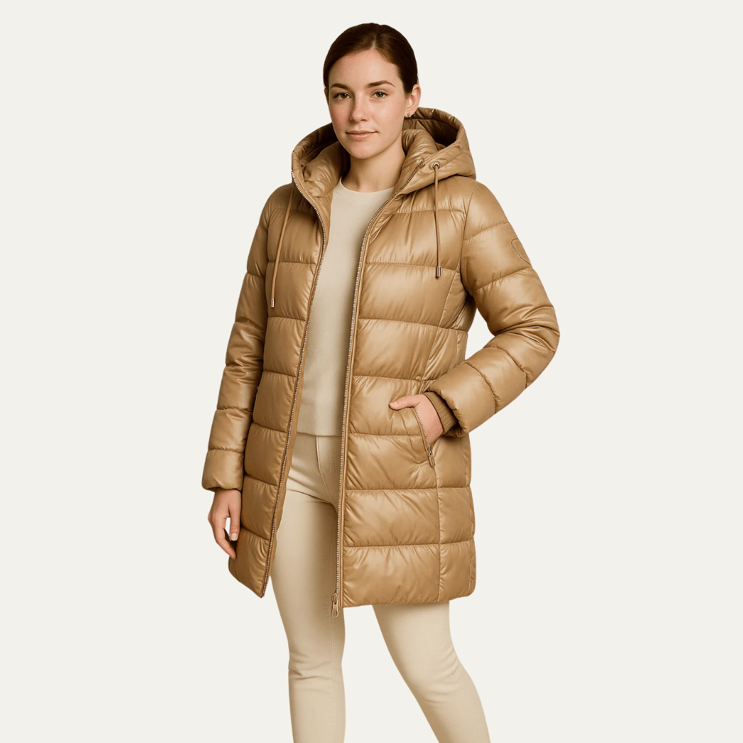 VogeLuxe | Women’s Quilted Hooded Puffer Jacket 1