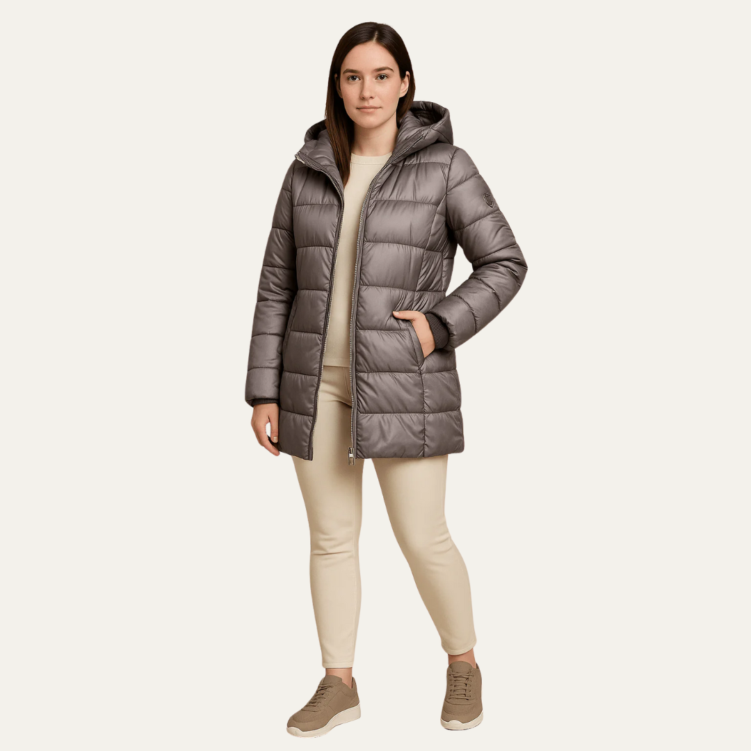 VogeLuxe | Women’s Quilted Hooded Puffer Jacket 2