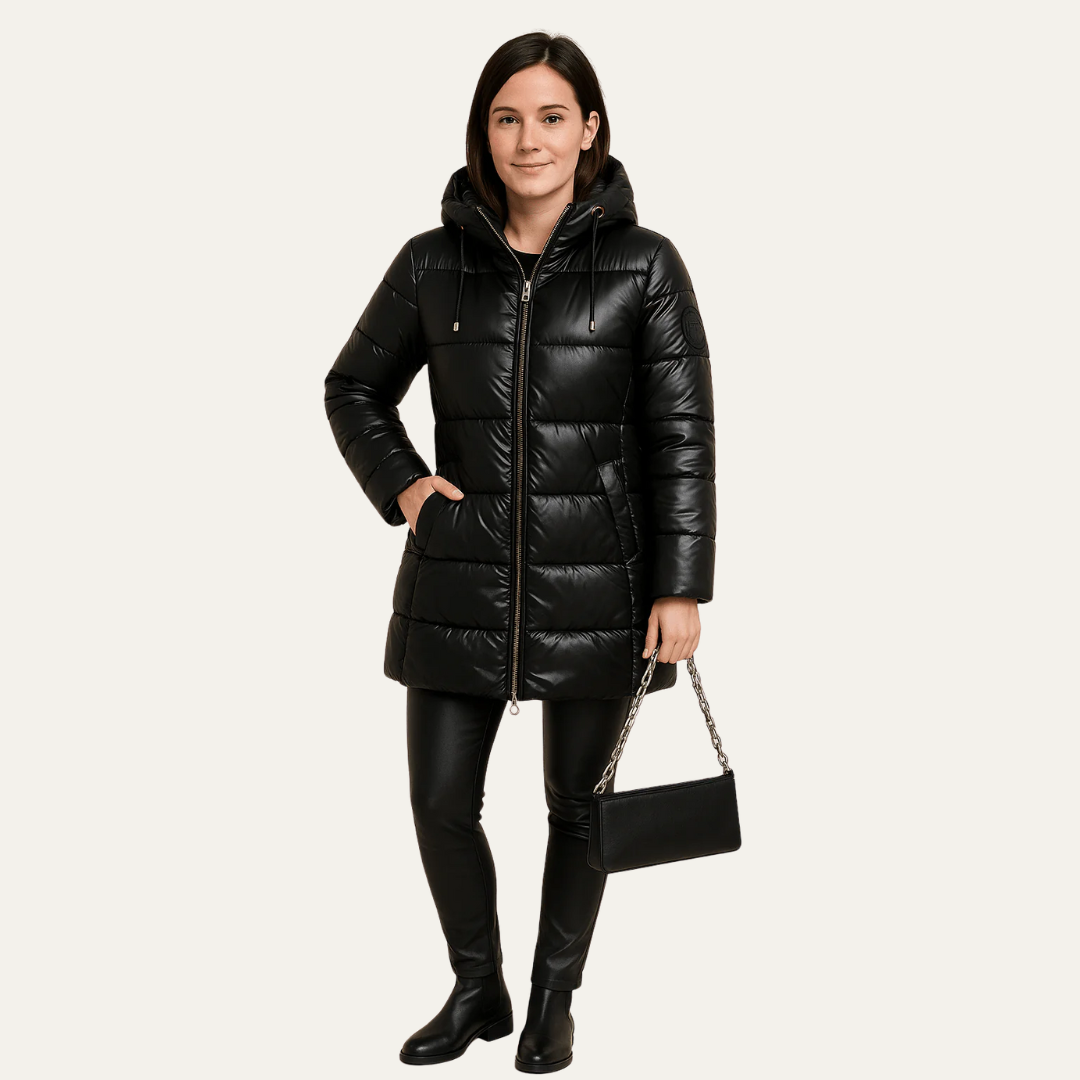 VogeLuxe | Women’s Quilted Hooded Puffer Jacket 3