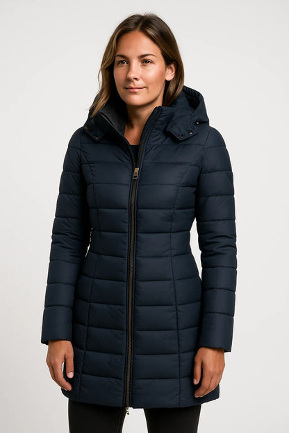 VogeLuxe | Women’s Quilted Mid-Length Puffer Coat 0