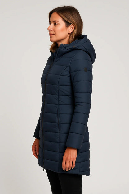 VogeLuxe | Women’s Quilted Mid-Length Puffer Coat 1