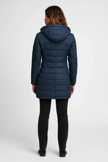 VogeLuxe | Women’s Quilted Mid-Length Puffer Coat 2