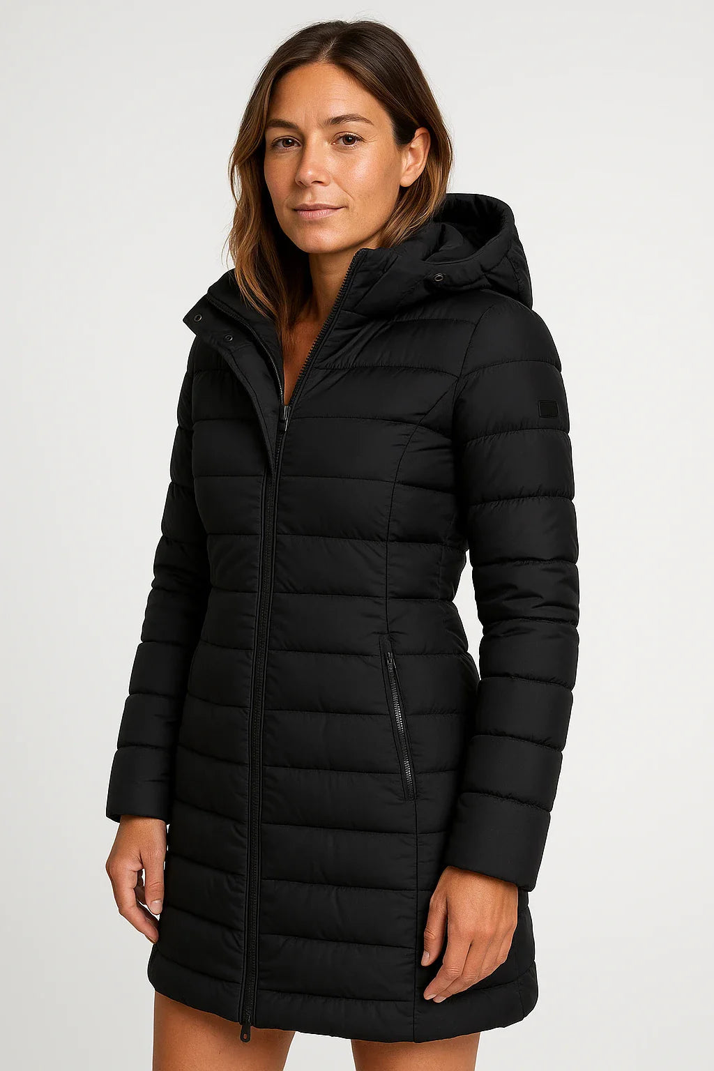 VogeLuxe | Women’s Quilted Mid-Length Puffer Coat 6