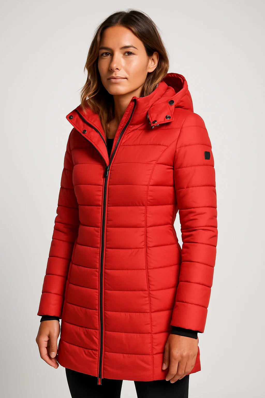 VogeLuxe | Women’s Quilted Mid-Length Puffer Coat 7