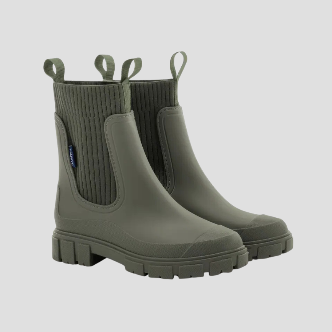 VogeLuxe | Women’s Rainproof Knit Shaft Boots 3