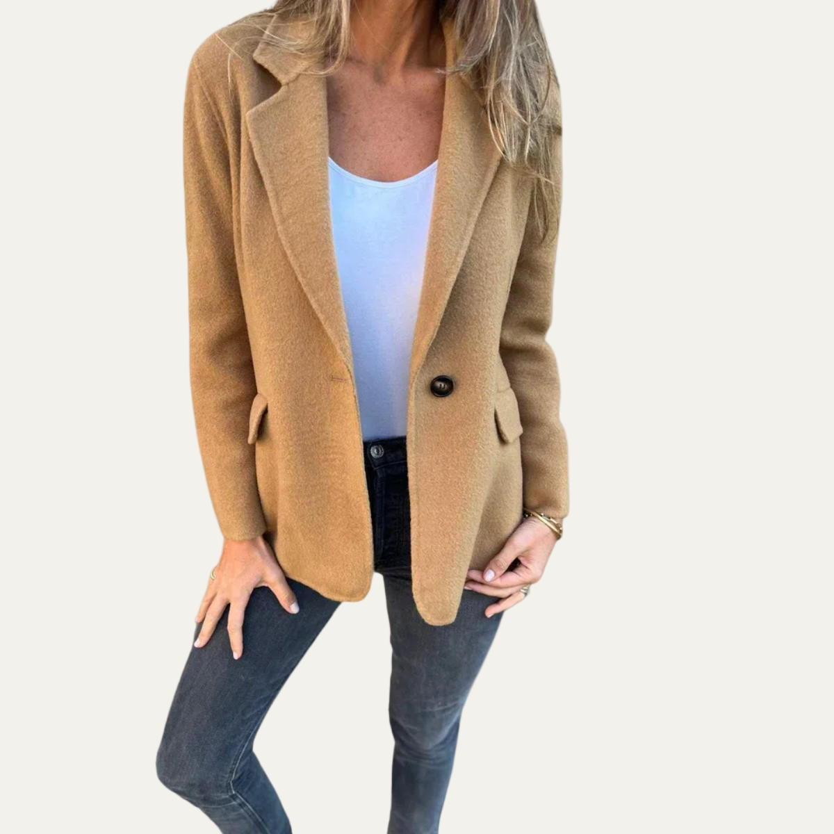 VogeLuxe | Women’s Relaxed Fit Single-Breasted Blazer 1