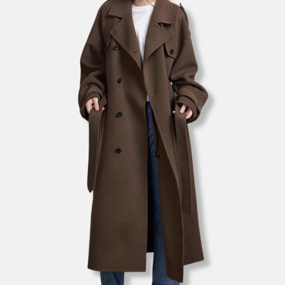 VogeLuxe | Women’s Relaxed Maxi Trench Coat 0