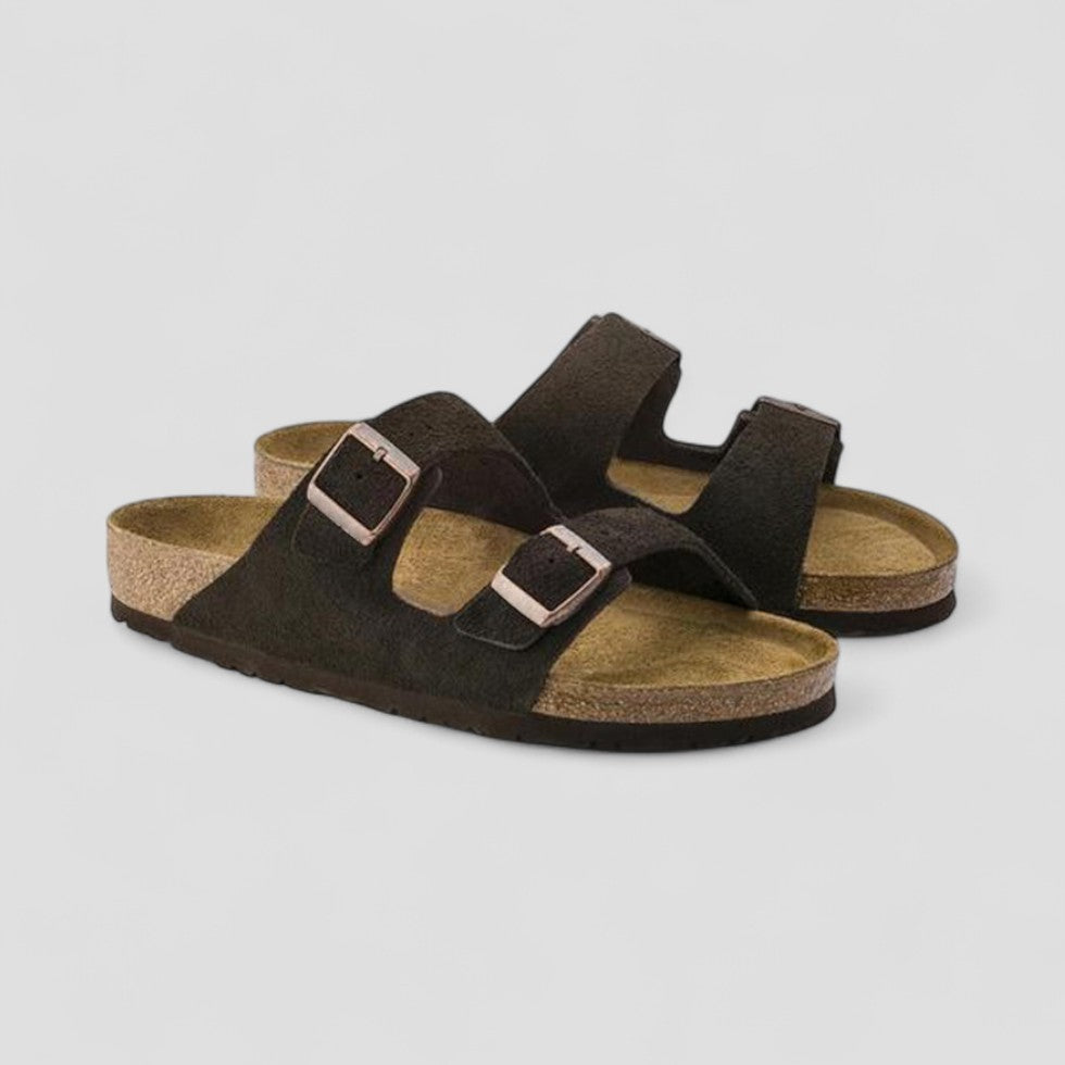 VogeLuxe | Women’s Retro Double Buckle Flat Sandals 2