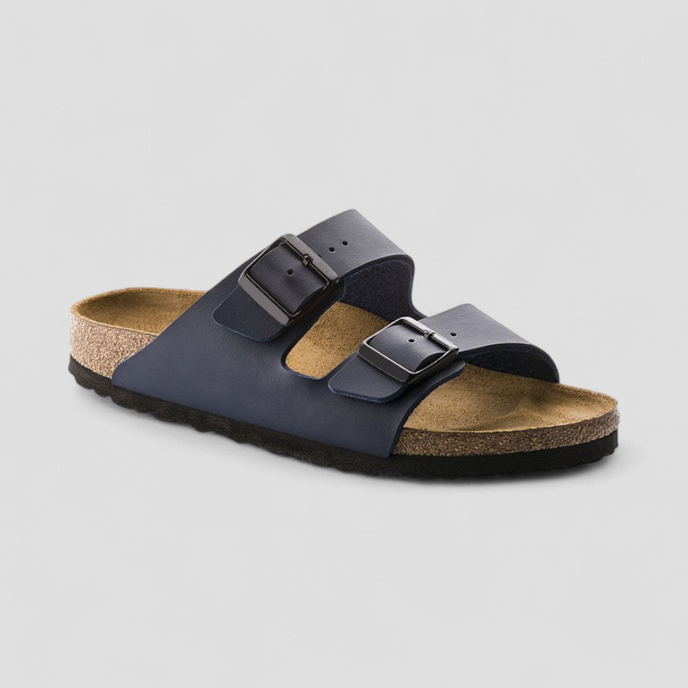VogeLuxe | Women’s Retro Double Buckle Flat Sandals 5