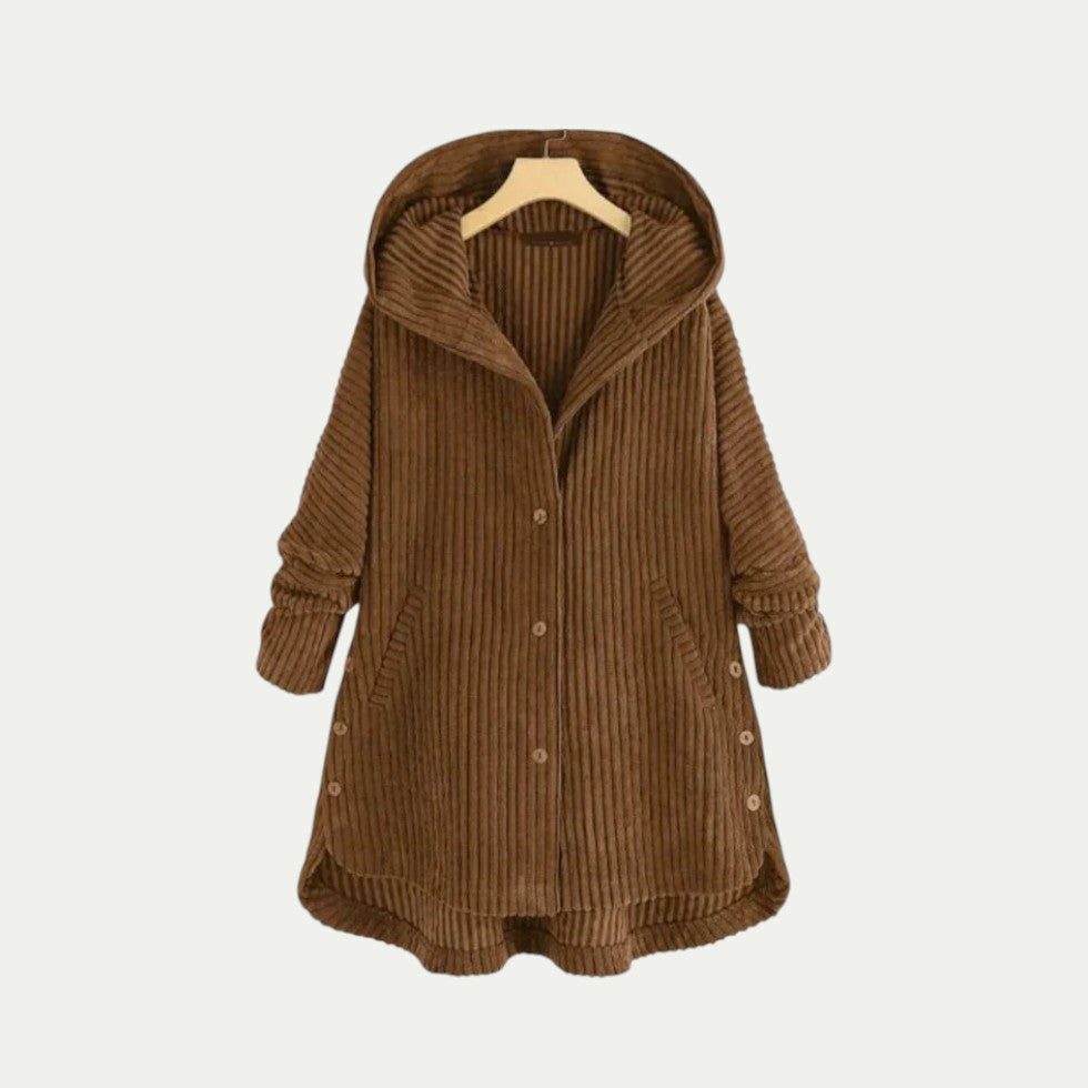 VogeLuxe | Women’s Ribbed Hooded Longline Cardigan 2