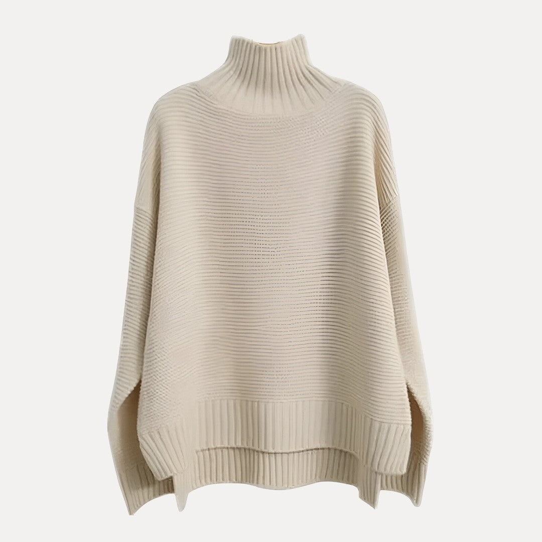 VogeLuxe | Women’s Ribbed Mock Turtleneck Sweater 0