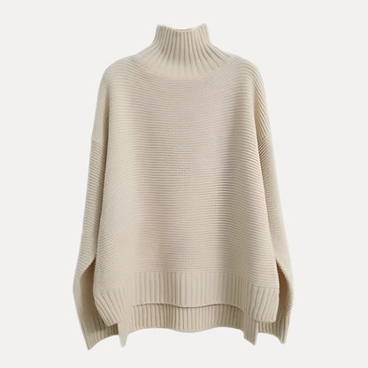 VogeLuxe | Women’s Ribbed Mock Turtleneck Sweater 0