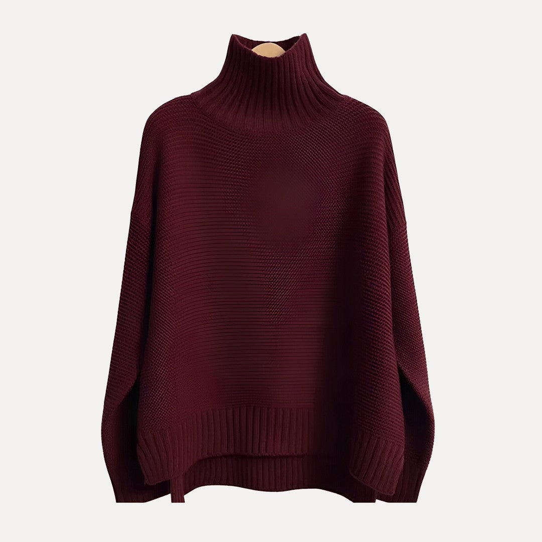 VogeLuxe | Women’s Ribbed Mock Turtleneck Sweater 2