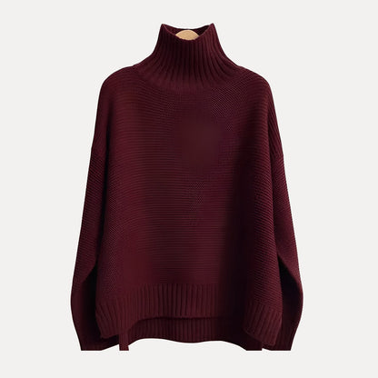 VogeLuxe | Women’s Ribbed Mock Turtleneck Sweater 2