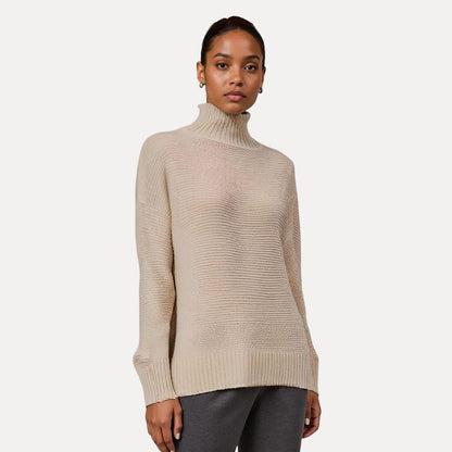 VogeLuxe | Women’s Ribbed Mock Turtleneck Sweater 3
